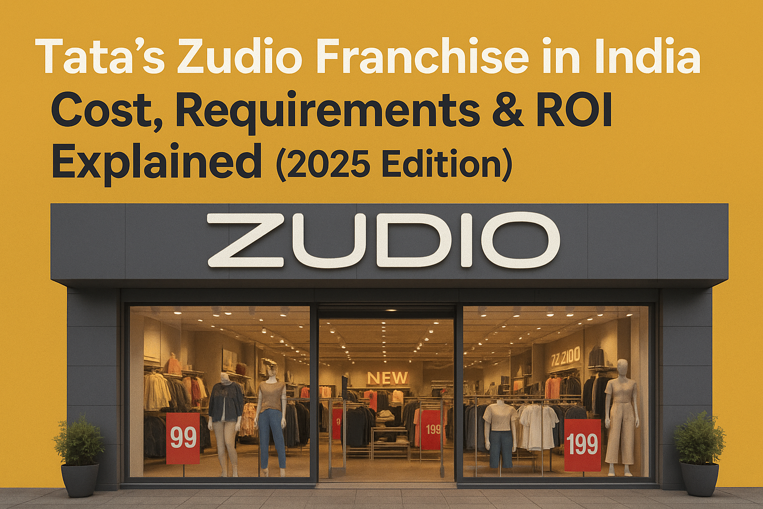 Tata’s Zudio Franchise in India: Cost, Requirements & ROI Explained (2025 Edition)